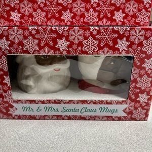 African American Mr and Mrs Clause Mugs